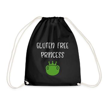 Gluten Free Princess - Turnbeutel - Schwarz - Vorne