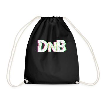 DnB - Drum n Bass - Drawstring Bag - black - Front
