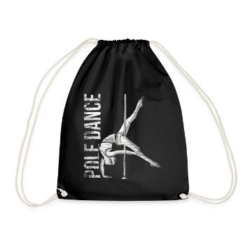Pole Dancer Geschenk - Turnbeutel - Schwarz - Vorne