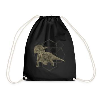 Triceratops - Sac de sport léger - noir - Devant