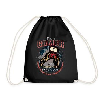 Gamer - Turnbeutel - Schwarz - Vorne