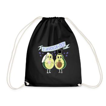 Mariage d'avocat se marier Funny Food - Sac de sport léger - noir - Devant