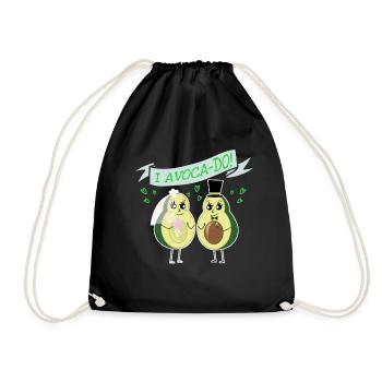 Mariage d'avocat se marier Funny Food - Sac de sport léger - noir - Devant
