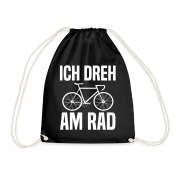 Fahrrad Radsport Radrennen Fahrradtour Rennrad - Turnbeutel - Schwarz - Vorne