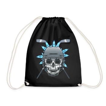 Bâton de hockey sur glace Sports d’hiver Rondelle de hockey - Sac de sport léger - noir - Devant
