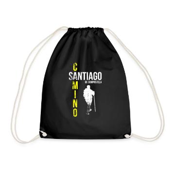 Camino de Santiago Pilgrims - Drawstring Bag - black - Front