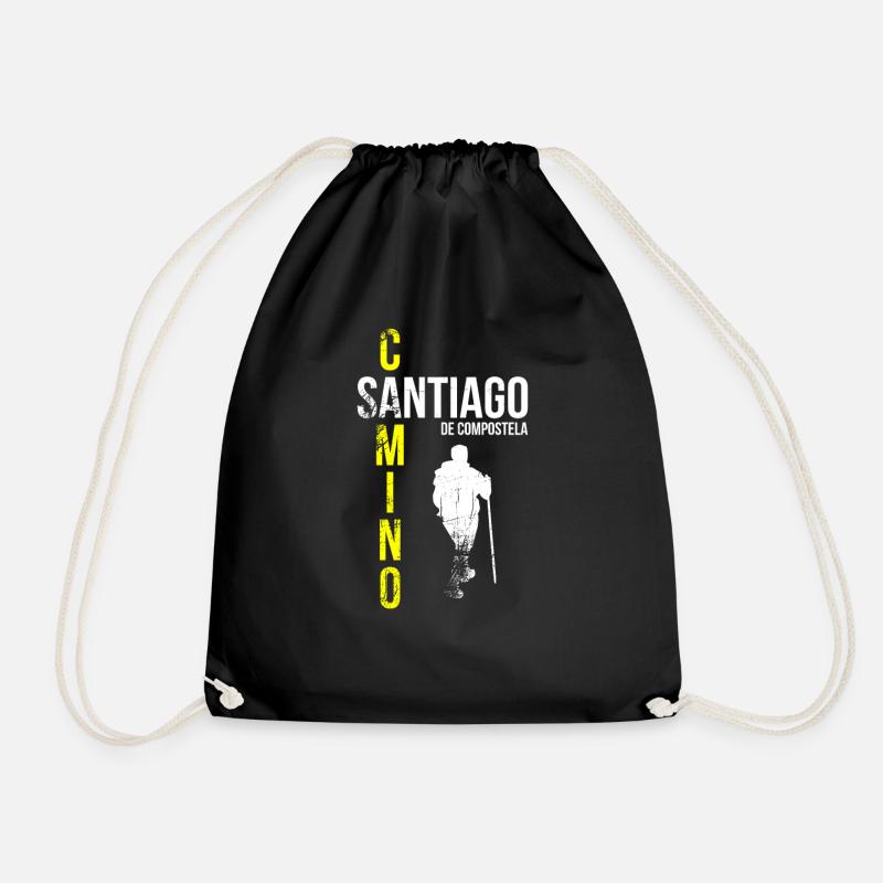 Camino de Santiago Pilgern - Turnbeutel - Schwarz