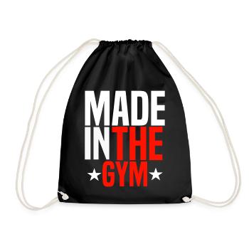 salle de gymnastique - Sac de sport léger - noir - Devant