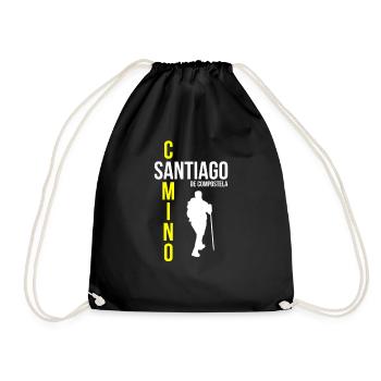 Camino de Santiago Pilgern - Turnbeutel - Schwarz - Vorne
