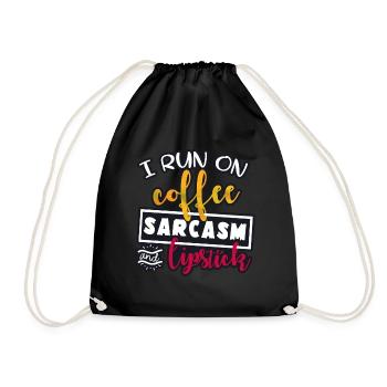 Rouge à lèvres café - Sac de sport léger - noir - Devant