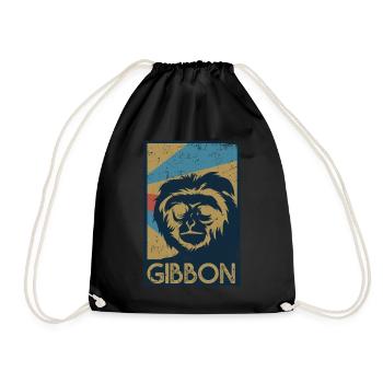 Gibbon - Turnbeutel - Schwarz - Vorne