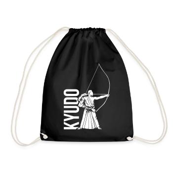 Kyudo - Turnbeutel - Schwarz - Vorne