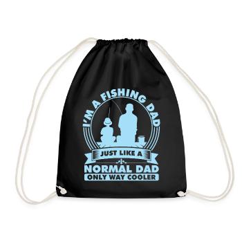 FISHING DAD | fishing - Drawstring Bag - black - Front