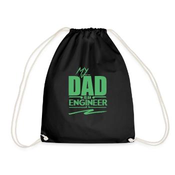 Engineers - Drawstring Bag - black - Front