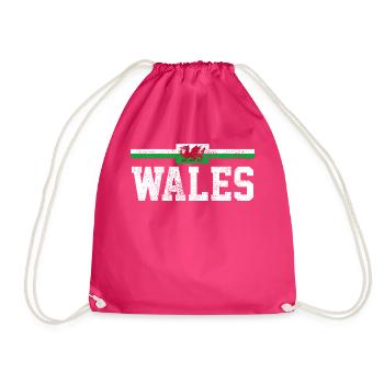 Pays de Galles - Sac de sport léger - fuchsia - Devant