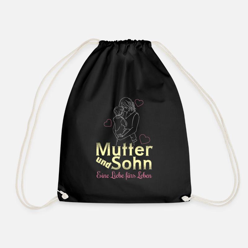 Mutter und Sohn - Eine Liebe - Turnbeutel - Schwarz