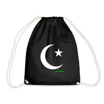 Islam Gift Muslim Faith Mosque - Drawstring Bag - black - Front