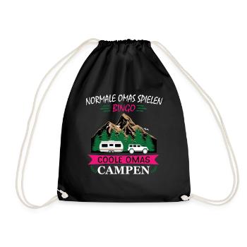Cool Granny Camping Camping Granny - Sac de sport léger - noir - Devant
