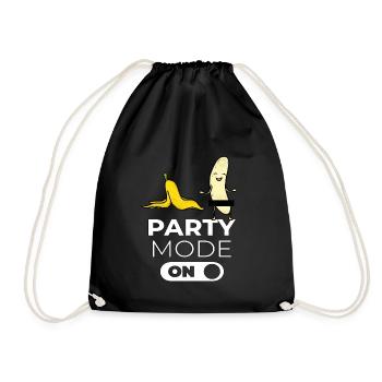 Fête Banane - Sac de sport léger - noir - Devant