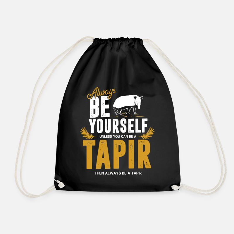 Tapire - Turnbeutel - Schwarz