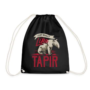 Tapire - Turnbeutel - Schwarz - Vorne