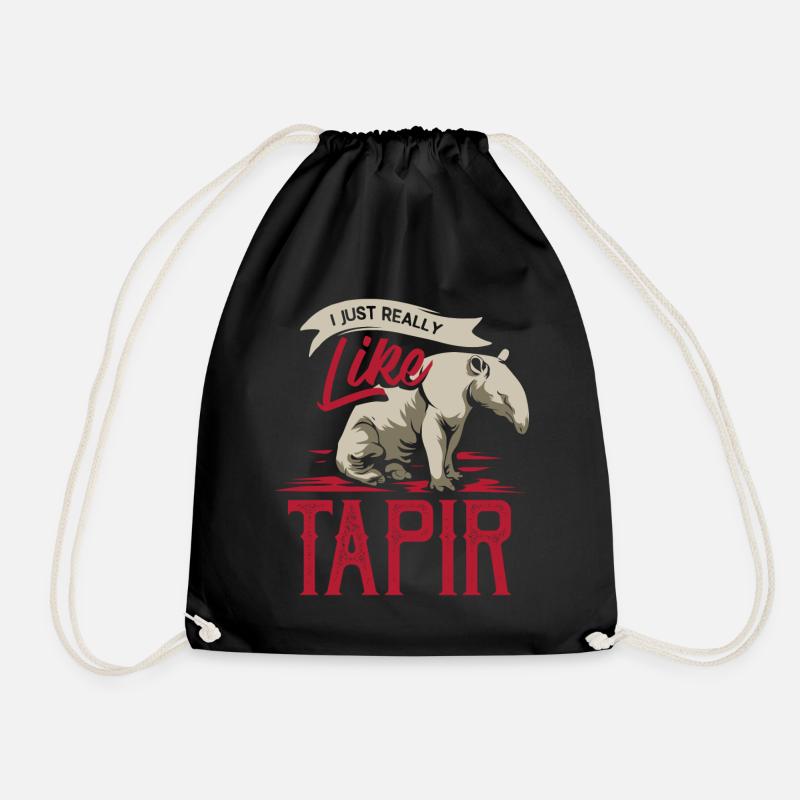 Tapire - Turnbeutel - Schwarz