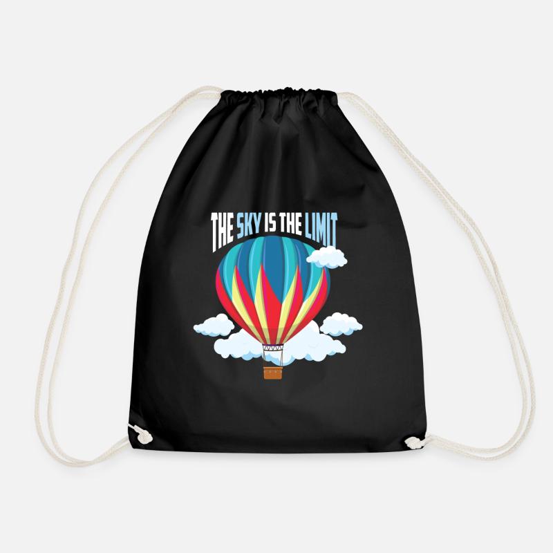 Ballon - The Sky Is The Limit - Turnbeutel - Schwarz