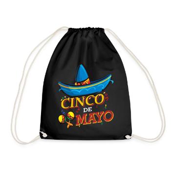 cinco de mayo - 5 de mayo - Turnbeutel - Schwarz - Vorne