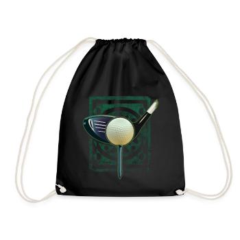 Golf - Turnbeutel - Schwarz - Vorne