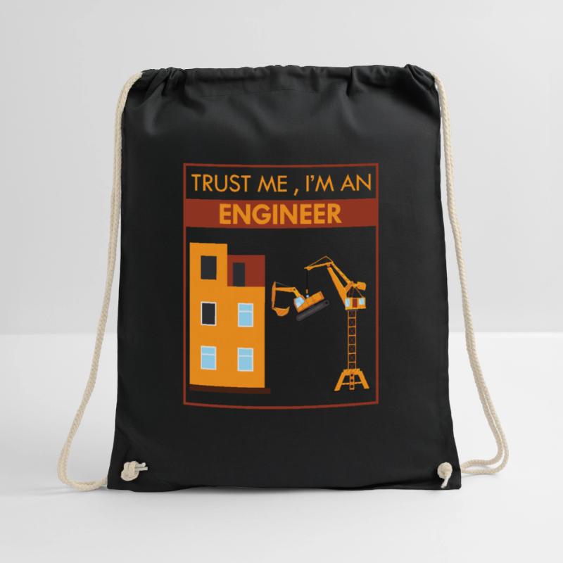 Engineer Mechanical Engineering Student Studies Uni Drawstring Bag