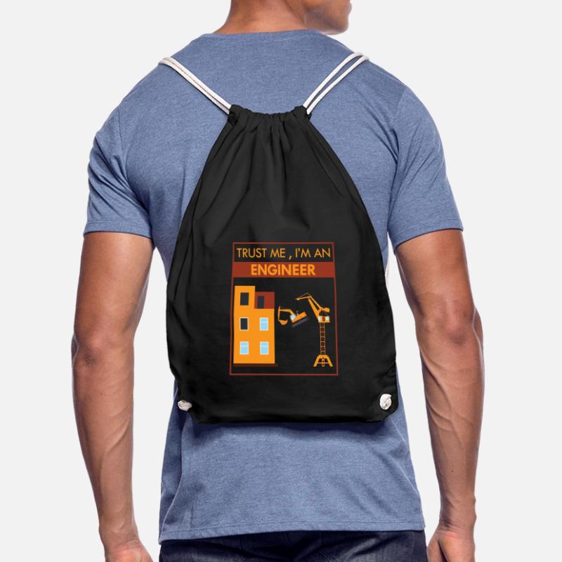 Engineer Mechanical Engineering Student Studies Uni Drawstring Bag