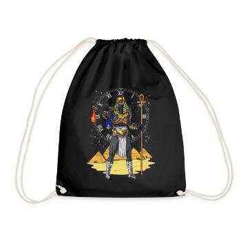Anubis Egyptian God Wolf Ancient Mythology - Drawstring Bag - black - Front