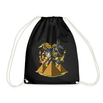 Anubis Ra Mythologie des pyramides anciennes - Sac de sport léger - noir - Devant