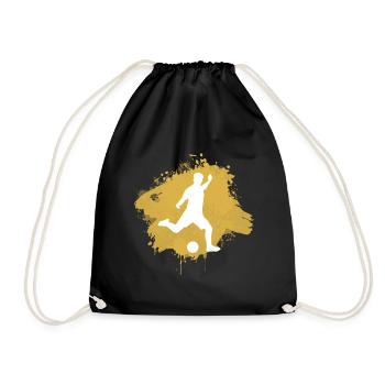 Football Funny Cool Sayings Graffiti - Sac de sport léger - noir - Devant