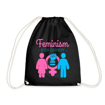 Feminism Is For Everybody - Turnbeutel - Schwarz - Vorne
