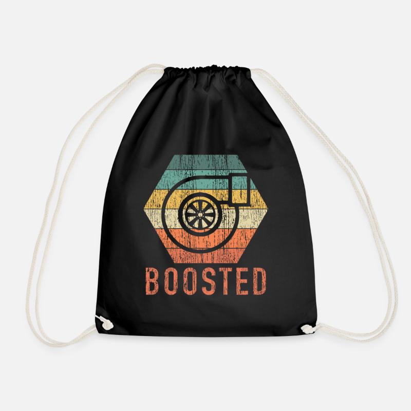 Turbo Car Boosted - Turnbeutel - Schwarz