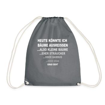... comme si je pouvais arracher des arbres ... - Sac de sport léger - gris - Devant