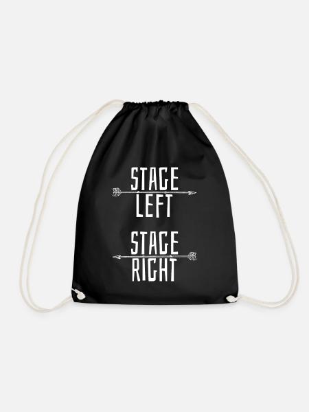 Stage music theater - Drawstring Bag - black