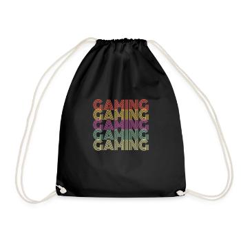 Gaming Gaming Gaming - Drawstring Bag - black - Front