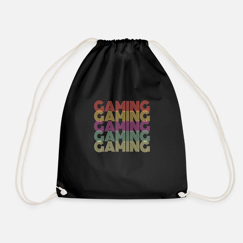 Gaming Gaming Gaming - Drawstring Bag - black