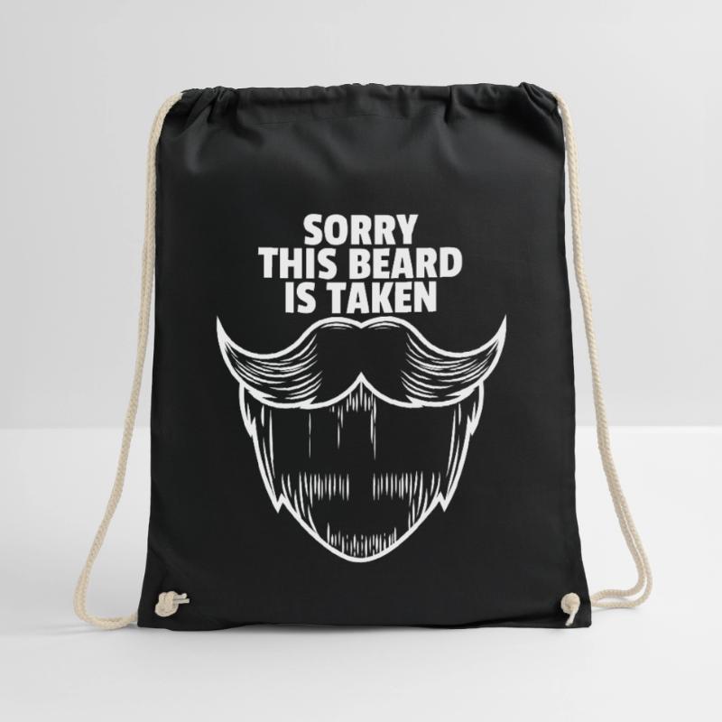 Bart Bärtig Bartträger Hipster Vollbart Geschenk Turnbeutel