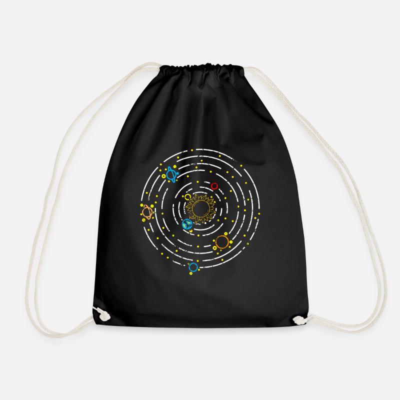 Système solaire Planet - Sac de sport léger - noir