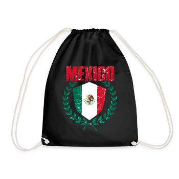 Mexiko - Turnbeutel - Schwarz - Vorne