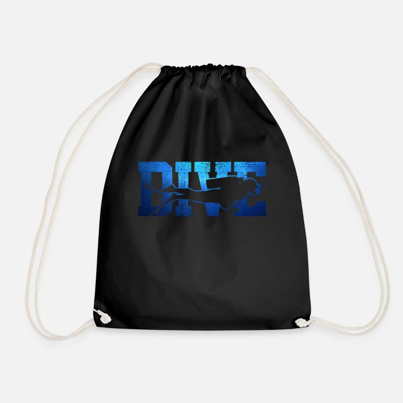 Scuba diving - Drawstring Bag - black