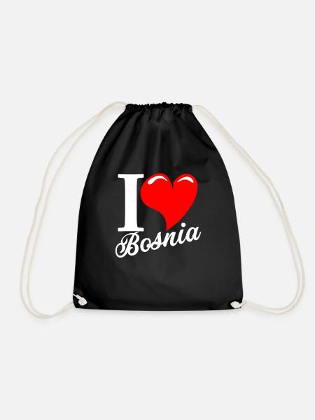 Bosnien - Turnbeutel - Schwarz