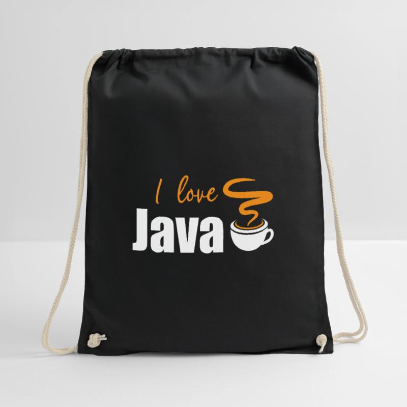 Ich liebe Java Turnbeutel