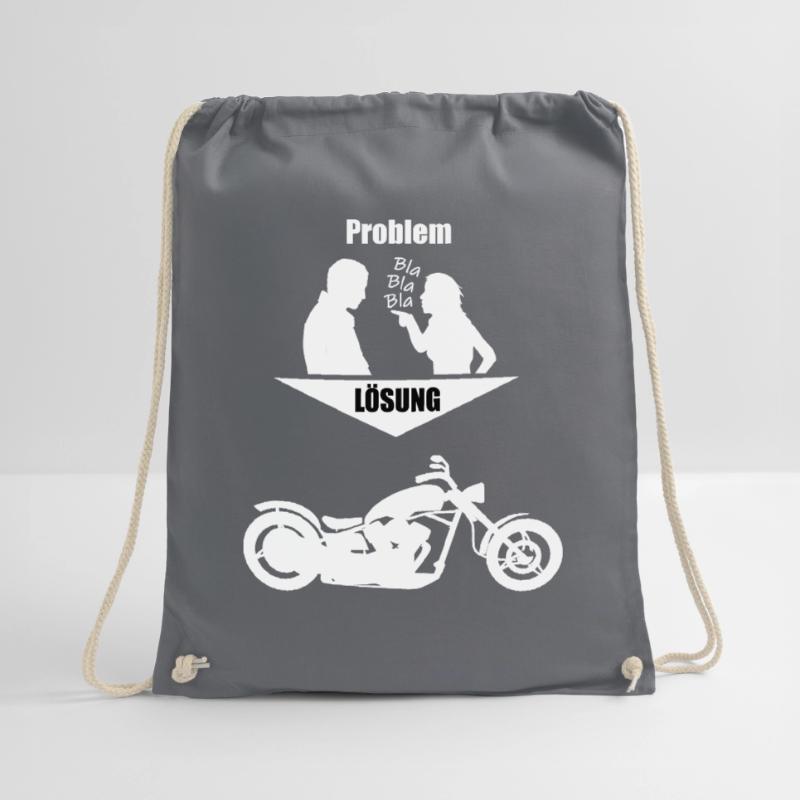 Problem Solution Chopper Motorcycle Drawstring Bag