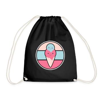 CRÈME GLACÉE Edition 1 - Sac de sport léger - noir - Devant