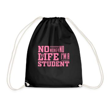 Étudiante - Sac de sport léger - noir - Devant