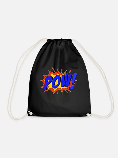 POW Comic Pow! - Turnbeutel - Schwarz